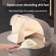 Pakeway Shell Flip-Top Cat Litter Box – Anti-Tracking Enclosed Cat Toilet with Corridor Design, Spacious Durable Pet Litter Tray, Gray & White, 59.4 × 39.5 × 46.4 cm