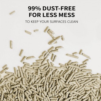 PrimeCat Tofu Clumping Cat Litter, Butter Popcorn Scent, 18 kg (4 Bags x 4.5 kg)