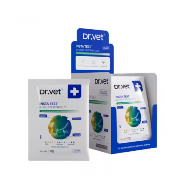 DR. VET Cat Litter pH Test Particles – 10g Urine pH Value Indicator | Health Monitoring | Easy to Flush | Pet-Safe Formula