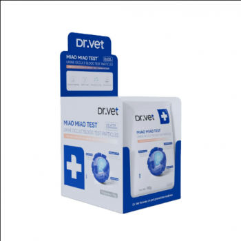 DR. VET Miao Miao Test – Urine Occult Blood Test Particles 10g × 10 Pouches | Hematuria Detection | For Use with Cat Litter | Early Health Monitoring