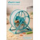 Pets Club Hamster Running Wheel 12.5cm – Blue Small Animal Exercise Toy for Hamsters, Mice & Gerbils