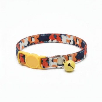 Cozy Paws Safe Cat Collar with Bell – 25cm Floral Print, Adjustable & Comfortable Fit, Breakaway Safety Buckle, Stylish & Lightweight