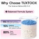 TUXTOOX Plant Based Cat Litter 2.5kg Green Tea Tofu Cat Litter Strong Clumping Non Stick High Absorbency Odor Control 99% Dust Free Biodegradable Eco Friendly Flushable Cat Litter