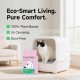 TUXTOOX Plant Based Cat Litter 2.5kg Green Tea Tofu Cat Litter Strong Clumping Non Stick High Absorbency Odor Control 99% Dust Free Biodegradable Eco Friendly Flushable Cat Litter