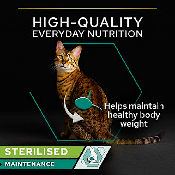 Purina PRO PLAN Sterilised Maintenance Wet Cat Food Salmon & Tuna Terrine 24 x 85g | Complete Balanced Nutrition for Adult Neutered Cats | High Digestibility, Urinary Health Support
