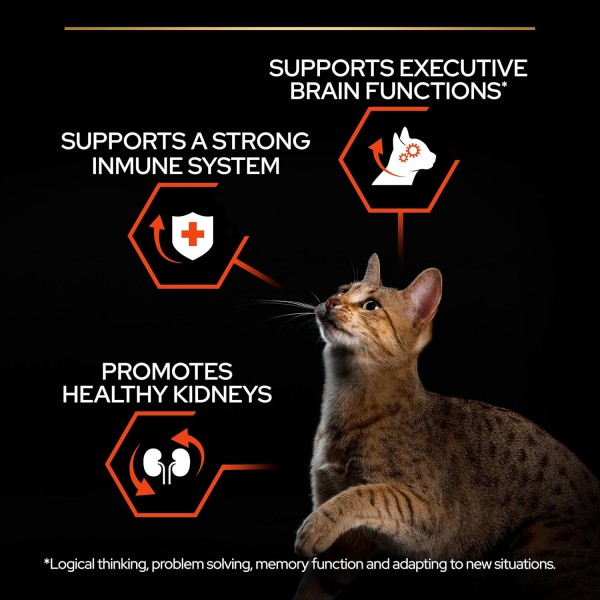 Purina Pro Plan Adult Vital Functions Dry Cat Food with Salmon – 1.5 kg | Supports Brain, Immune & Kidney Health | No Added Colourants or Flavourings | Science-Based Nutrition Developed with Veterinarians