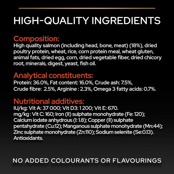 Purina Pro Plan Adult Vital Functions Dry Cat Food with Salmon – 1.5 kg | Supports Brain, Immune & Kidney Health | No Added Colourants or Flavourings | Science-Based Nutrition Developed with Veterinarians