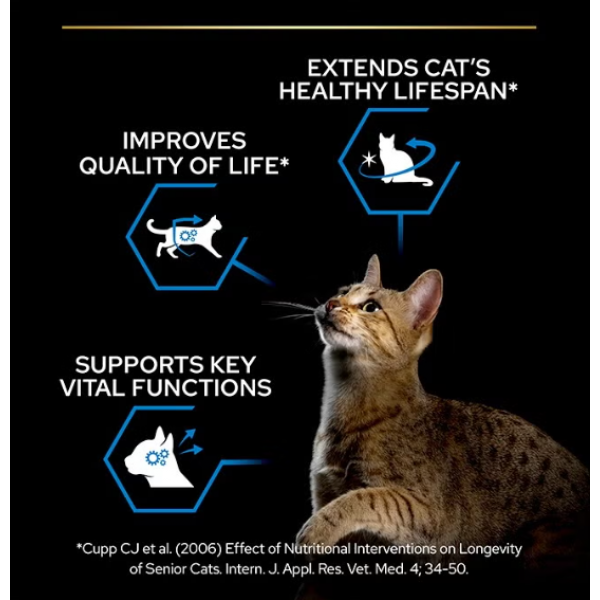 Purina Pro Plan Longevis Senior 7+ Dry Cat Food with Salmon – Complete Nutrition for Senior Cats, Supports Kidney, Brain & Immune Health, 3 kg