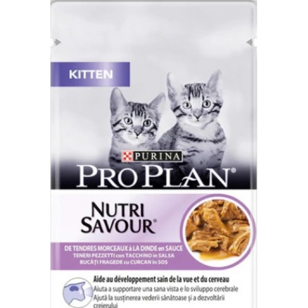 Proplan Junior Kitten Turkey1box(26x85g)  For Cat