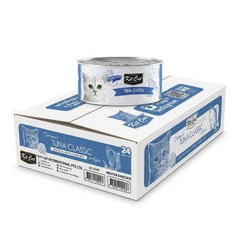 Kit Cat Tuna Classic Wet Cat Food 80g (Box of 24) – Grain Free | All Life Stages | Taurine Added