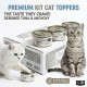 Kit Cat Deboned Tuna & Anchovy Toppers 80g Grain Free Wet Cat Food (1 Box – 24 Cans) | High Protein All Life Stages Cat Food with Taurine, Omega 3 & 6 | Hairball Control, Urinary Tract Health Support, No Pork No Lard, No Artificial Preservatives
