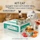 Kit Cat Deboned Tuna & Shrimp Toppers 80g (1 Box x 24 pcs) Grain Free Wet Cat Food for All Life Stages | Taurine Added | Hairball Control | Urinary Tract & Kidney Support | Omega 3 & 6 | No Pork No Lard | Halal Certified Premium Cat Food