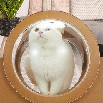 YOLENY Wooden Cat Bed Capsule ( Large )