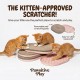 Zee.Cat Light Coral Cat Scratcher – Double-Sided Recyclable Cardboard Pad with Natural Rubber Non-Slip Base (45cm x 30cm x 5cm)