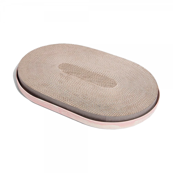 Zee.Cat Light Coral Cat Scratcher – Double-Sided Recyclable Cardboard Pad with Natural Rubber Non-Slip Base (45cm x 30cm x 5cm) Zee.Cat Light Coral Cat Scratcher – Double-Sided Recyclable Cardboard Pad with Natural Rubber Non-Slip Base (45cm x 30cm x 5cm)