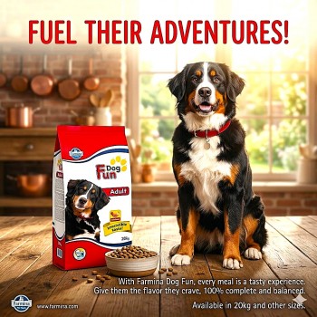 Farmina Expo-A Fun Dog Adult Dry Dog Food 20 Kg – Complete Balanced Nutrition for Adult Dogs – High Digestibility Formula with Chicken Meal – Supports Energy, Digestion, Muscle Health & Daily Vitality – Premium Dog Food Made in Italy