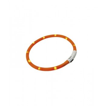 Ferplast Night Over Flash Collar Orange FOR DOG (70 cm)