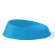 Georplast Vibrissa Whisker-Friendly Cat Bowl Large 400ml – Blue Tilted Elevated Anti-Stress Feeding Dish for Cats & Kittens – Ergonomic Shallow Design Food & Water Bowl
