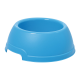Georplast Lucky Antislip Round Pet Bowl for Dogs & Cats – Durable BPA-Free Plastic Feeding Bowl with Non-Slip Base, Easy Grip Design – Blue, 25 x 25 x 9.5 cm