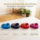 Georplast That’s Amore Double Pet Bowl for Dogs & Cats – Heart-Shaped Dual Food & Water Feeder – Non-Slip Durable Plastic Feeding Dish – Magenta – 27 x 22.5 x 6.5 cm