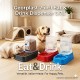 Georplast Eat & Drink Dispenser 3.7L – Navy Blue 2 in 1 Pet Food & Water Dispenser for Cats and Dogs, Durable Italian Made Gravity Feeder, Transparent Storage Tank, Size 32.5 x 20 x 27 cm