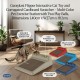 Georplast Flipper Interactive Cat Toy & Scratcher – 2-in-1 Corrugated Cardboard Scratch Pad with Dual Ball Track – Mental Stimulation & Exercise Station for Cats & Kittens – Dark Gray – L40 x W27 x H12 cm
