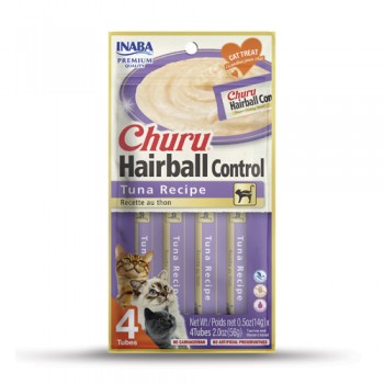Churu Hairball Control- Tuna Recipe (4PCS 1PK) For Cat
