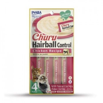 Churu Hairball Control- Chicken Recipe 4PCS/PK For Cat