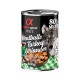 Alpha Spirit Meatballs Turkey And Coriander Wet Dog Food 400g x 6 Cans Complete Grain Free Adult Dog Food High Meat Recipe With Chicken Pork Turkey Vegetables Premium Natural Nutrition For All Breeds Over 1 Year