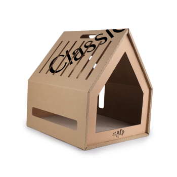 Classic Comfort - Home Sweet Home Cardboard Hideaway Scratcher Classic Comfort - Home Sweet Home Cardboard Hideaway Scratcher