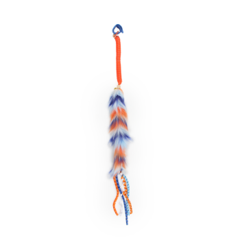 Furry Ball - Fluffy Spring with Finger Ring - Orange