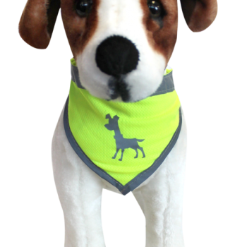 ALCOTT VISIBILITY DOG BANDANA (  MEDIUM - NEON YELLOW ) ALCOTT VISIBILITY DOG BANDANA (  MEDIUM - NEON YELLOW )