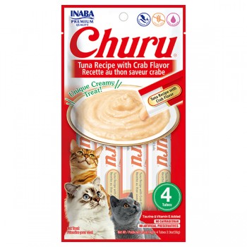 Churu Tuna Recipe With Crab Flavor 4PCS/PK For Cat