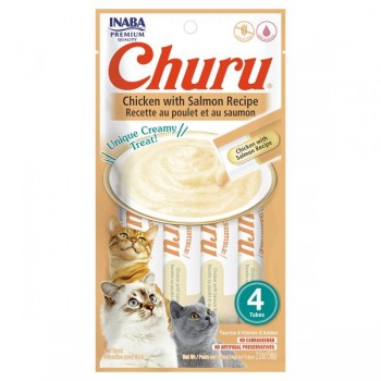 Churu Chicken With Salmon Recipe 4PCS/PK For Cat