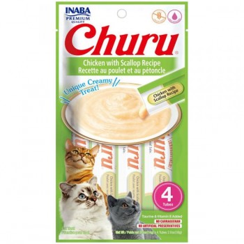 Churu Chicken With Scallop Recipe( 4PCS/PK) For Cat