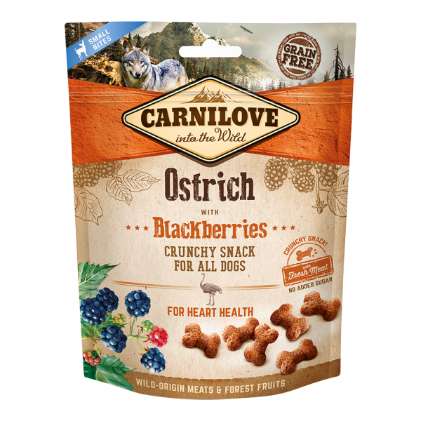 Carnilove Ostrich with Blackberries Crunchy Snack for Dogs 200g