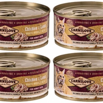 CARNILOVE CHICKEN&LAMB CAN 1 BOX For Cat( 12pcs x100g )