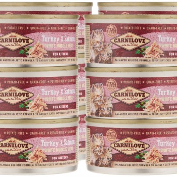 CARNILOVE TURKEY&SALMON CAN 1 BOX For Cat( 12pcs x 100g )
