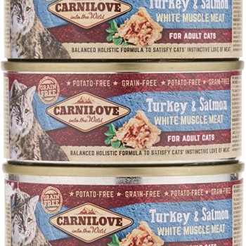 Carnilove Turkey & Salmon For Adult Cats 1 box ( 12x100g )