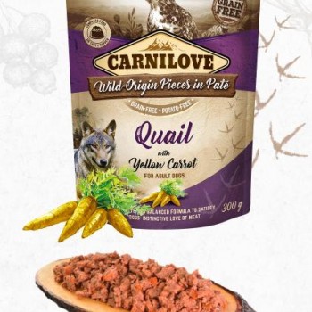 Carnilove Quail With Yellow Carrot For Adult Dogs ( 300g )