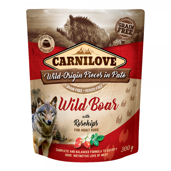 Carnilove Wild Boar With Rosehip For Adult Dogs( 300g ) Carnilove Wild Boar With Rosehip For Adult Dogs( 300g )