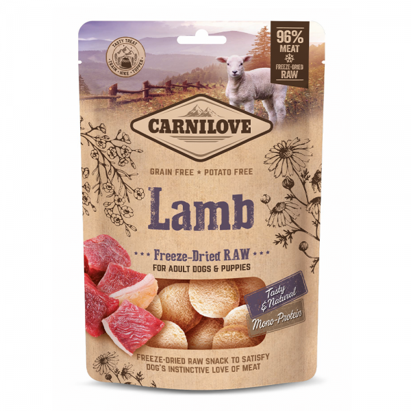 Carnilove Freeze-Dried Raw Snacks Lamb 60g Carnilove Freeze-Dried Raw Snacks Lamb 60g