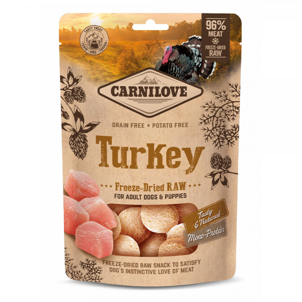 Carnilove Freeze-Dried Raw Snacks Turkey 60g