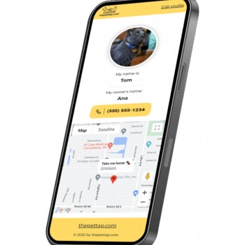 The Pet Tap Smart Pet NFC ID Locator Tags