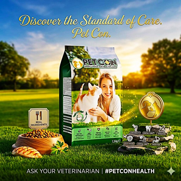 Pet Coin Adult Cat Food with Chicken 1.5Kg – High Protein Balanced Nutrition Dry Cat Food for Adult Cats with Real Chicken, Omega Fatty Acids, Vitamins & Minerals for Healthy Skin, Coat, Digestion & Muscle Support