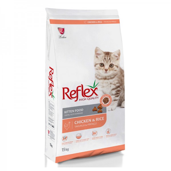 Reflex High Quality Kitten Food Chicken, 15kg For Cat