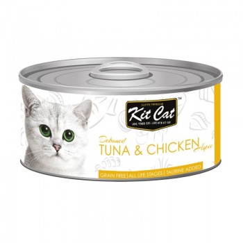 Kit Cat Deboned Tuna & CHICKEN Toppers CAN( 80g ) For Cat Kit Cat Deboned Tuna & CHICKEN Toppers CAN( 80g ) For Cat