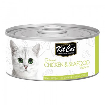 Kitcat Chicken&Seafood Can ( 80g )  For Cat