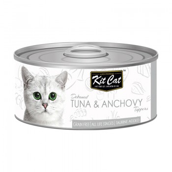 Kit Cat Deboned Tuna & ANCHOVY CAN( 80g )  For Cat