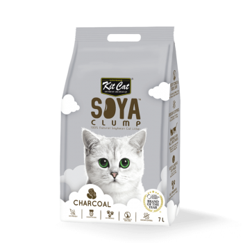 Kit Cat Soya Clump Soybean Litter  Charcoal ( 7L )
